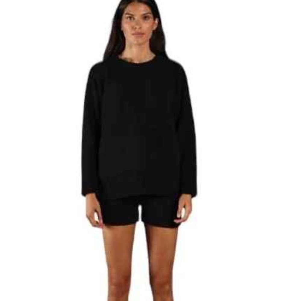 Revolvve X Plush Apparel | 2 Piece Sweater & Shorts Set
